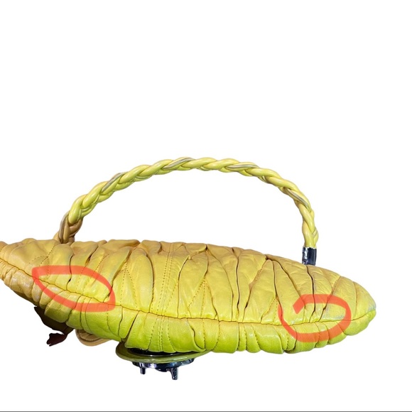 STEVE MADDEN Vintage Bright Yellow Purse W/ Braided Strap - Picture 13 of 16